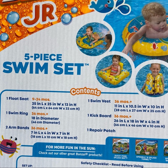 5 piece starter swim set for toddlers 9-36 months - Picture 2 of 4